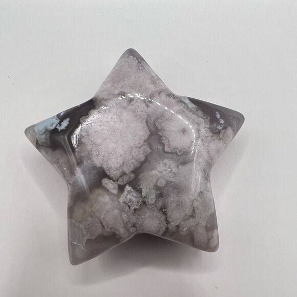 Flower Agate Star Carving (11) - Picture 6 of 10